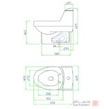 توالت فرنگی مروارید مدل الگانت - Image 3