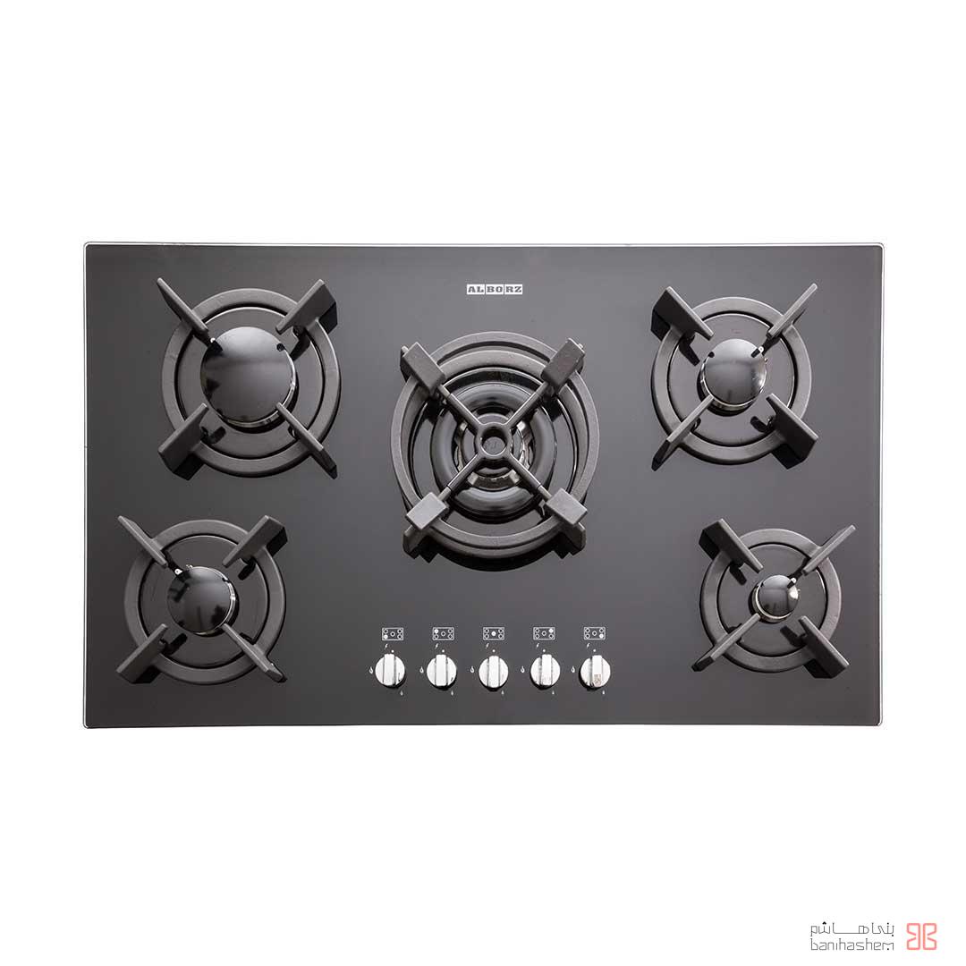 alborz-gaz-G-5904 اجاق گاز پنج شعله استیل البرز مدل G5904 - Image 1