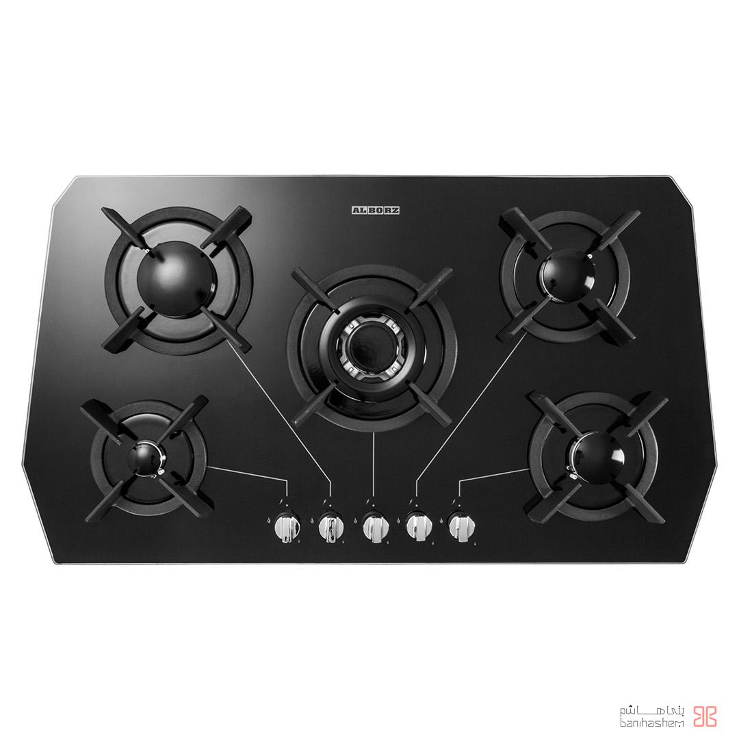 alborz-gaz-G-5905 اجاق گاز پنج شعله استیل البرز مدل G5905 - Image 1
