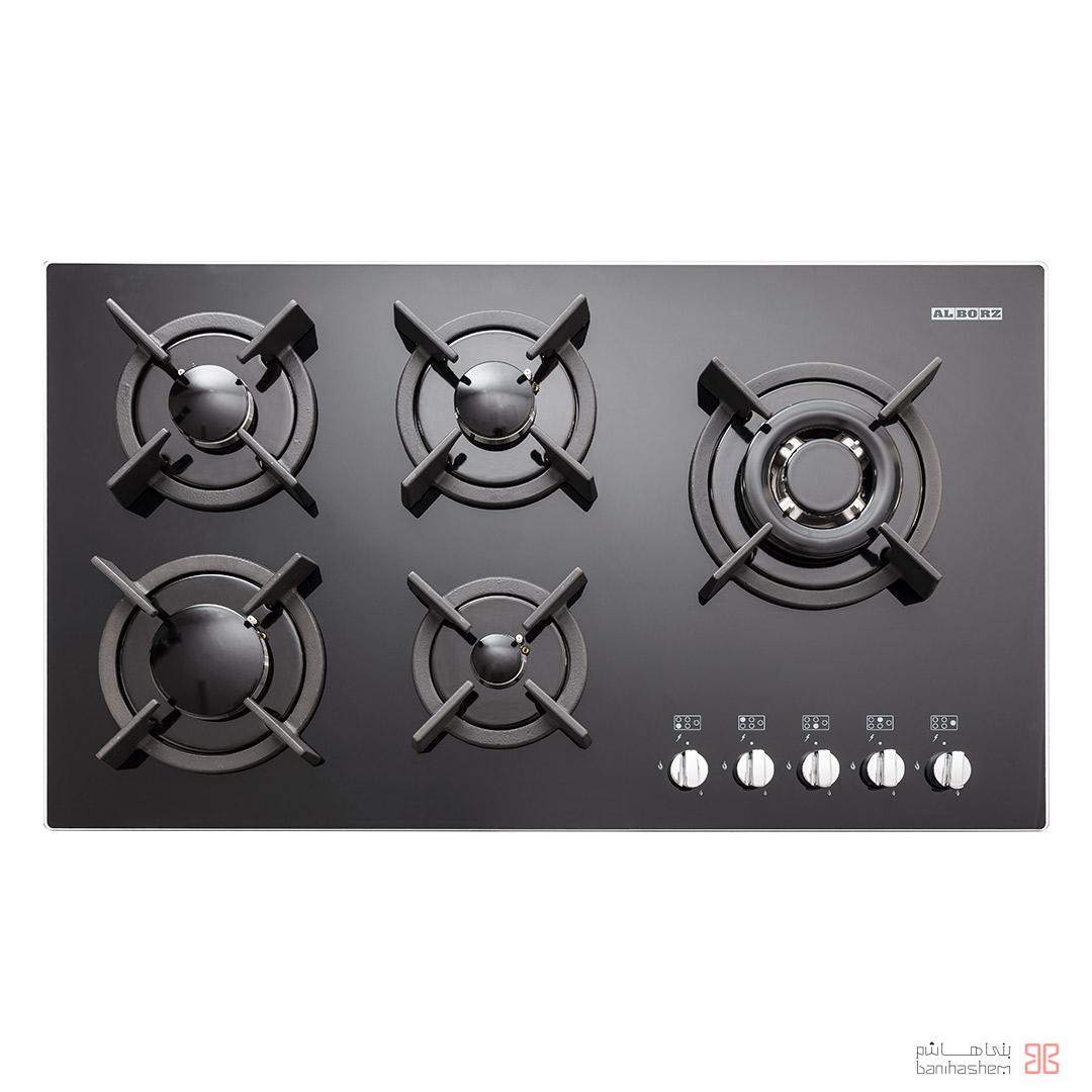 alborz-gaz-G-5907 اجاق گاز پنج شعله استیل البرز مدل G5907 - Image 1