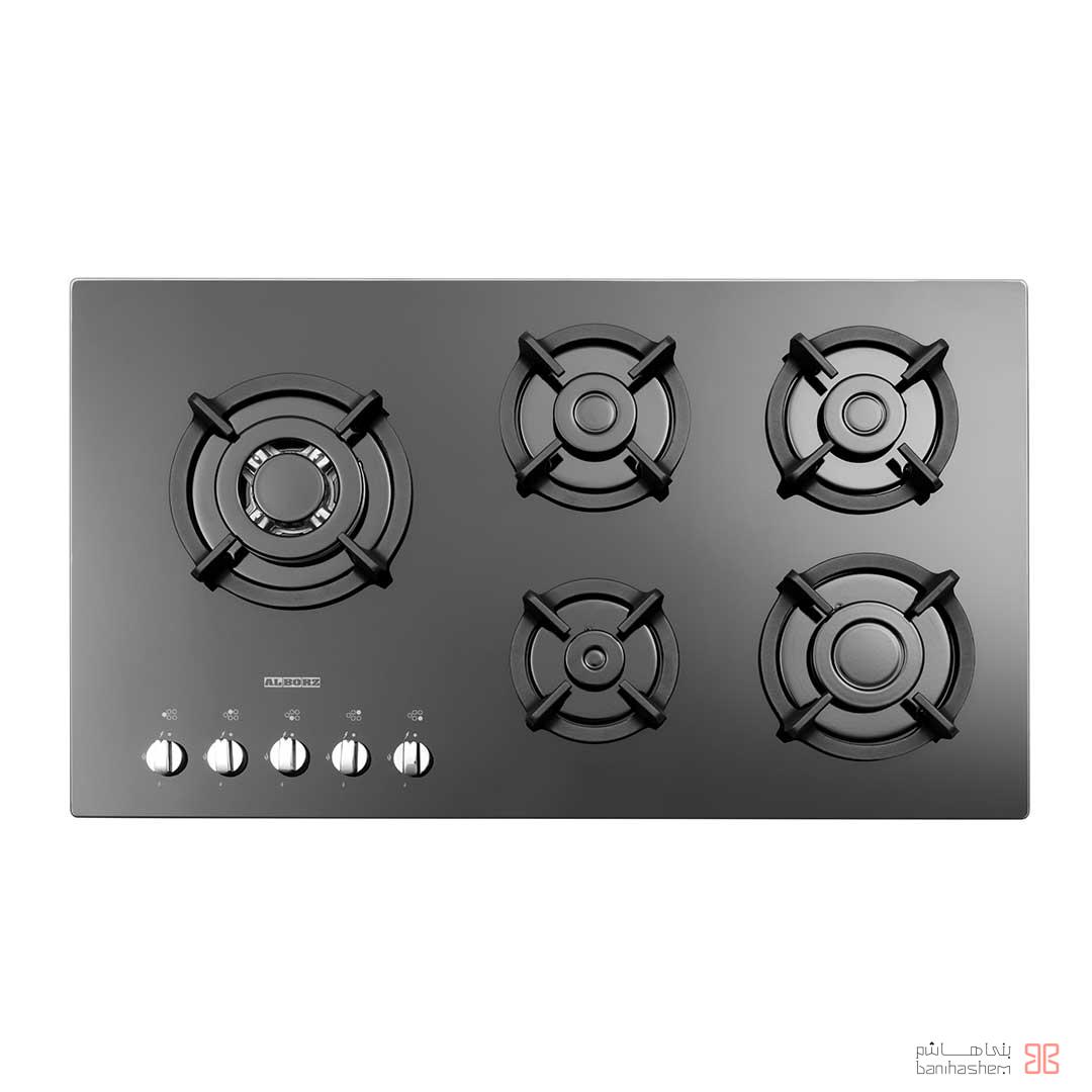 alborz-gaz-GI-5957 اجاق گاز پنج شعله استیل البرز مدل G5957 - Image 1