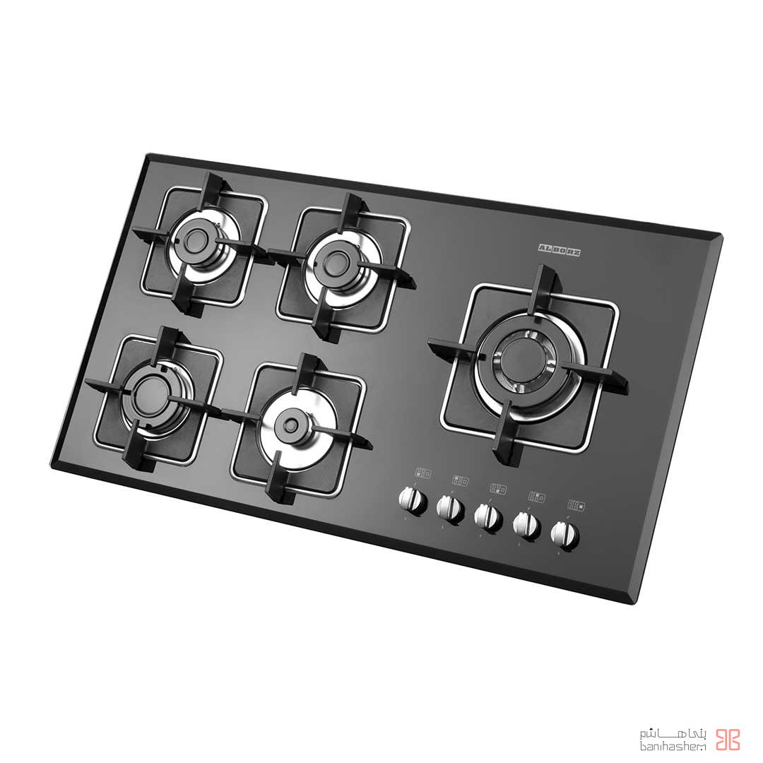 اجاق گاز پنج شعله استیل البرز مدل G5959