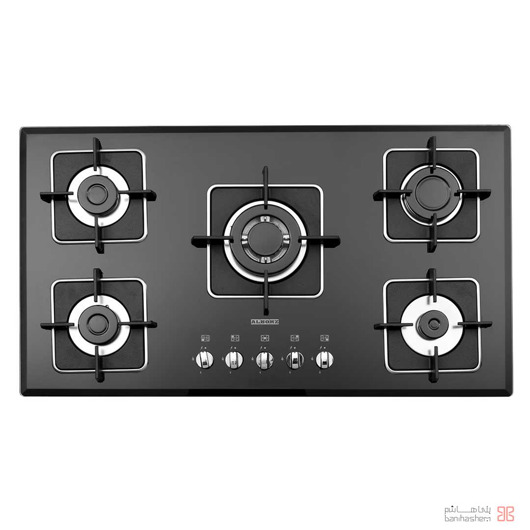 alborz-gaz-GI-5960 اجاق گاز پنج شعله استیل البرز مدل G5960 - Image 1