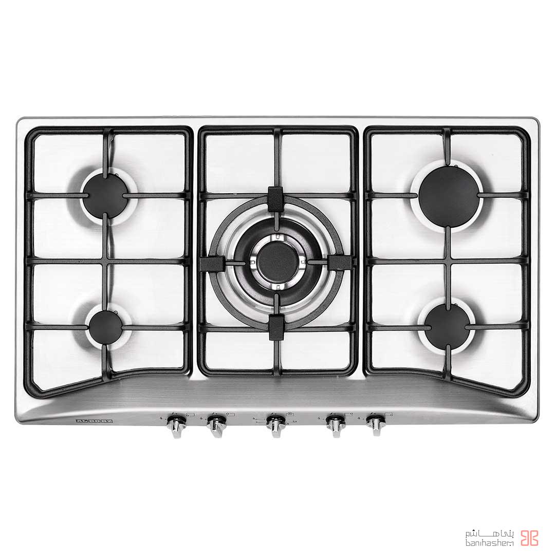 alborz-gaz-S-5906 اجاق گاز پنج شعله استیل البرز مدل S5906 - Image 1