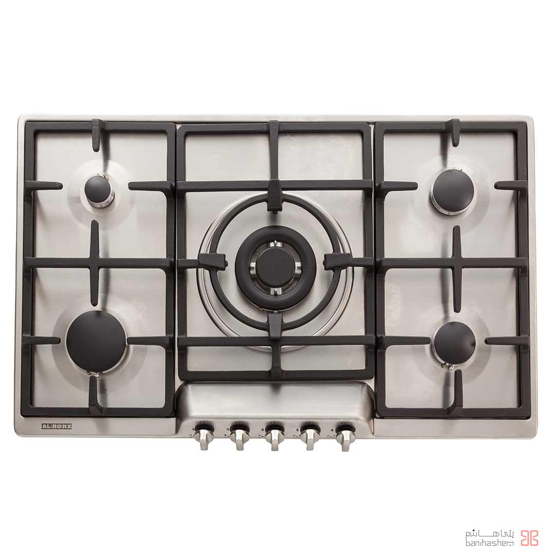 alborz-gaz-S-5907 اجاق گاز پنج شعله استیل البرز مدل S5907 - Image 1