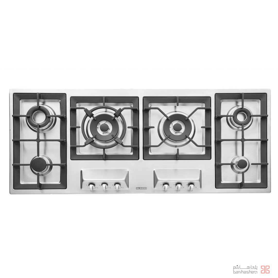 alborz-gaz-S-6121 اجاق گاز شش شعله استیل البرز مدل S6121 - Image 1