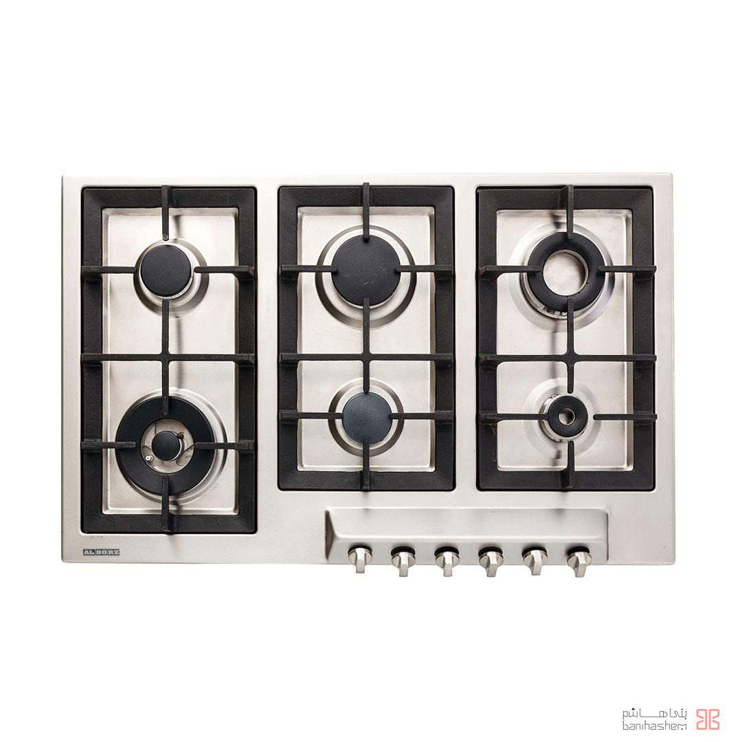 alborz-gaz-S-6902 اجاق گاز شش شعله استیل البرز مدل S6902 - Image 1