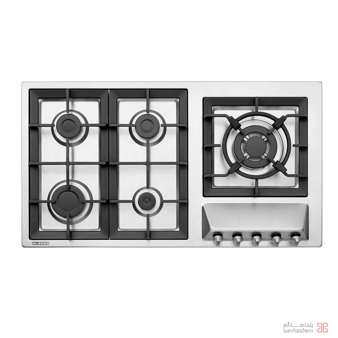 alborz-gaz-SI-5959 اجاق گاز پنج شعله استیل البرز مدل S5959 - Image 1