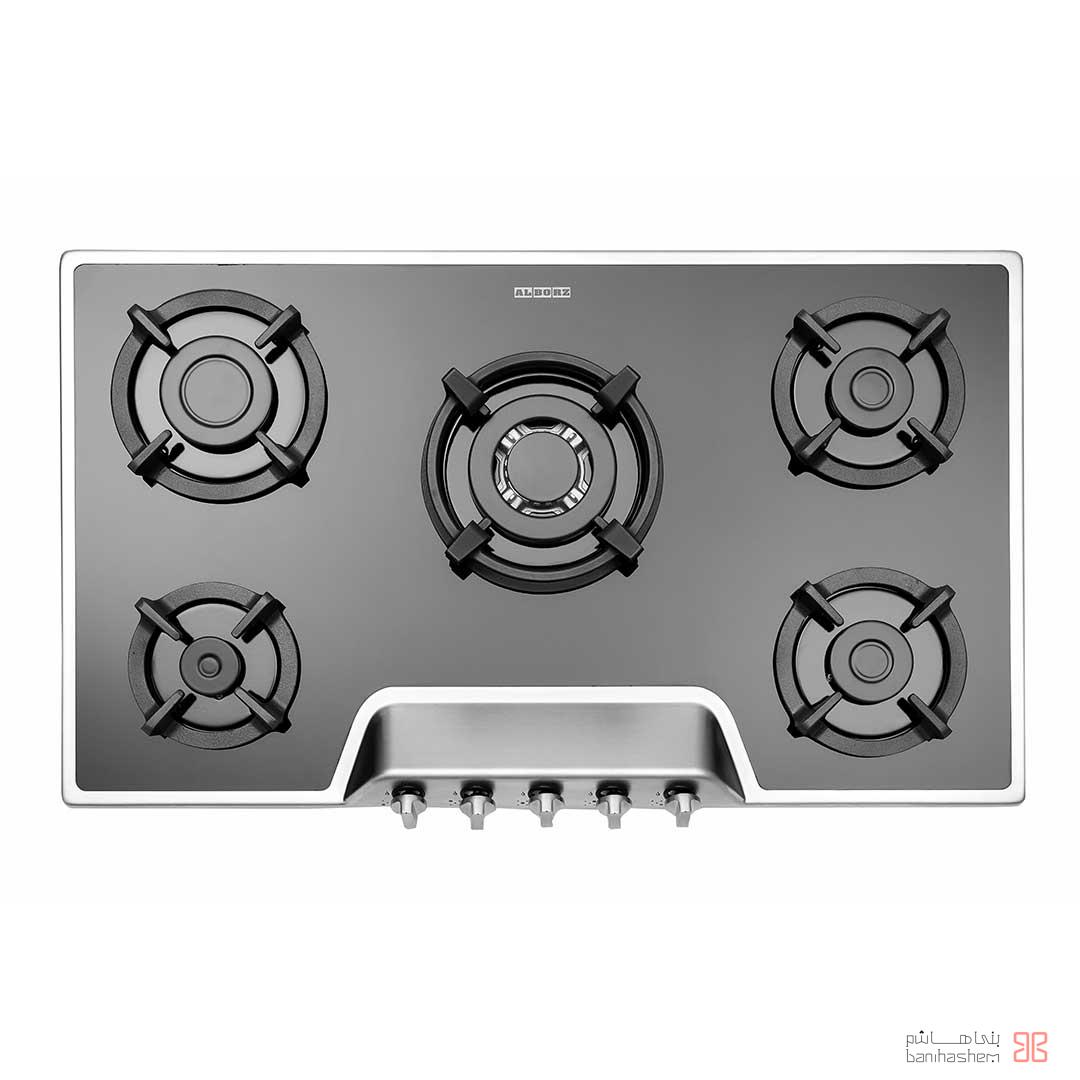 alborz-gaz-g-5951s اجاق گاز پنج شعله استیل البرز مدل G5951-S - Image 1