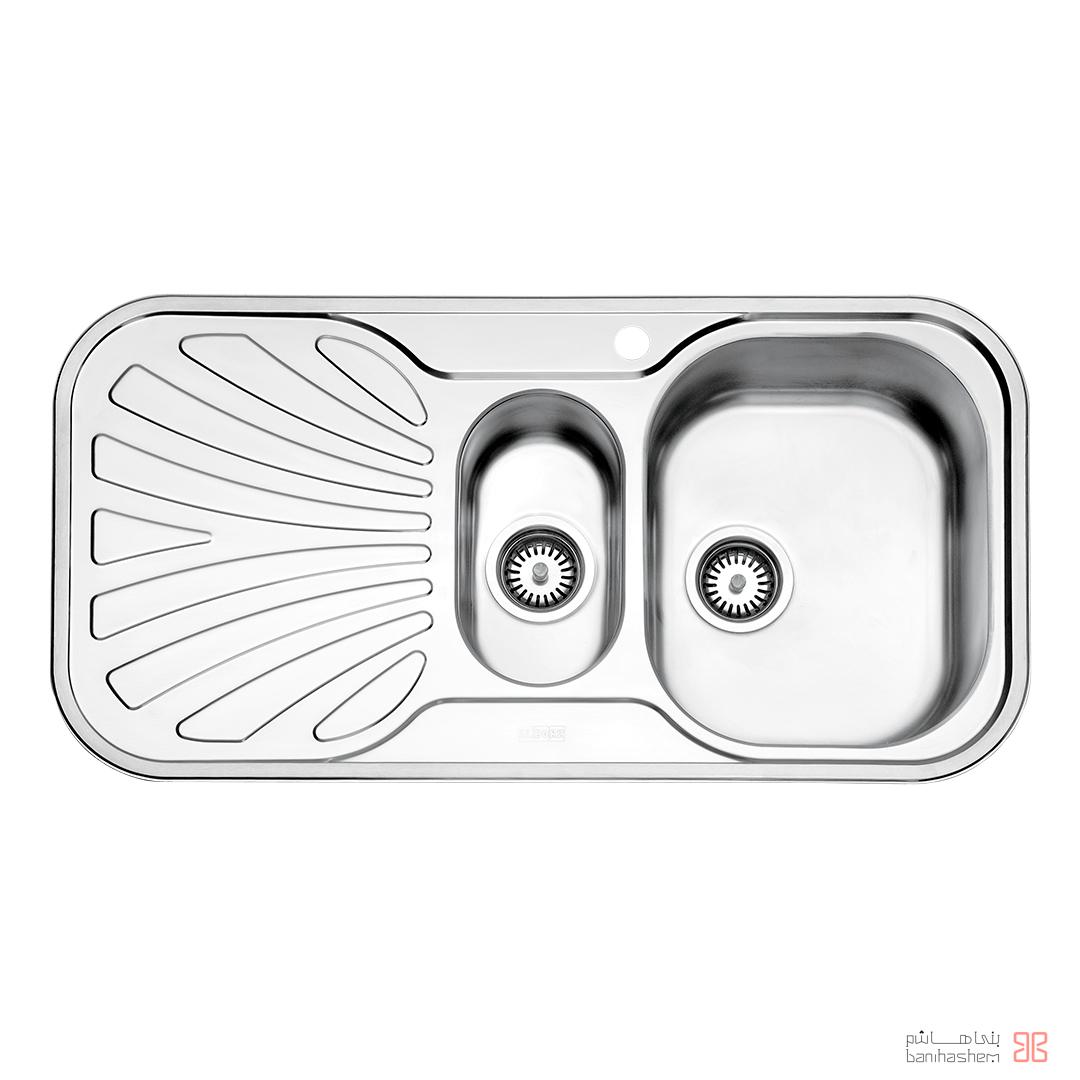 alborz-sink-510 ﺳﻴﻨک فانتزی استیل البرز مدل 510 توکار - Image 1
