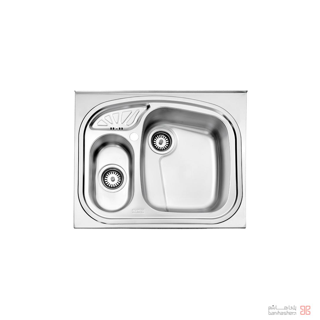 alborz-sink-605-60 ﺳﻴﻨک فانتزی استیل البرز مدل 605/60 روکار - Image 1
