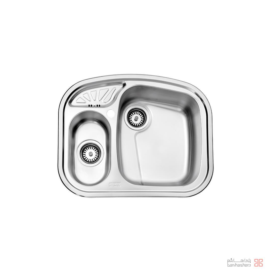 alborz-sink-605 ﺳﻴﻨک فانتزی استیل البرز مدل 605 توکار - Image 1