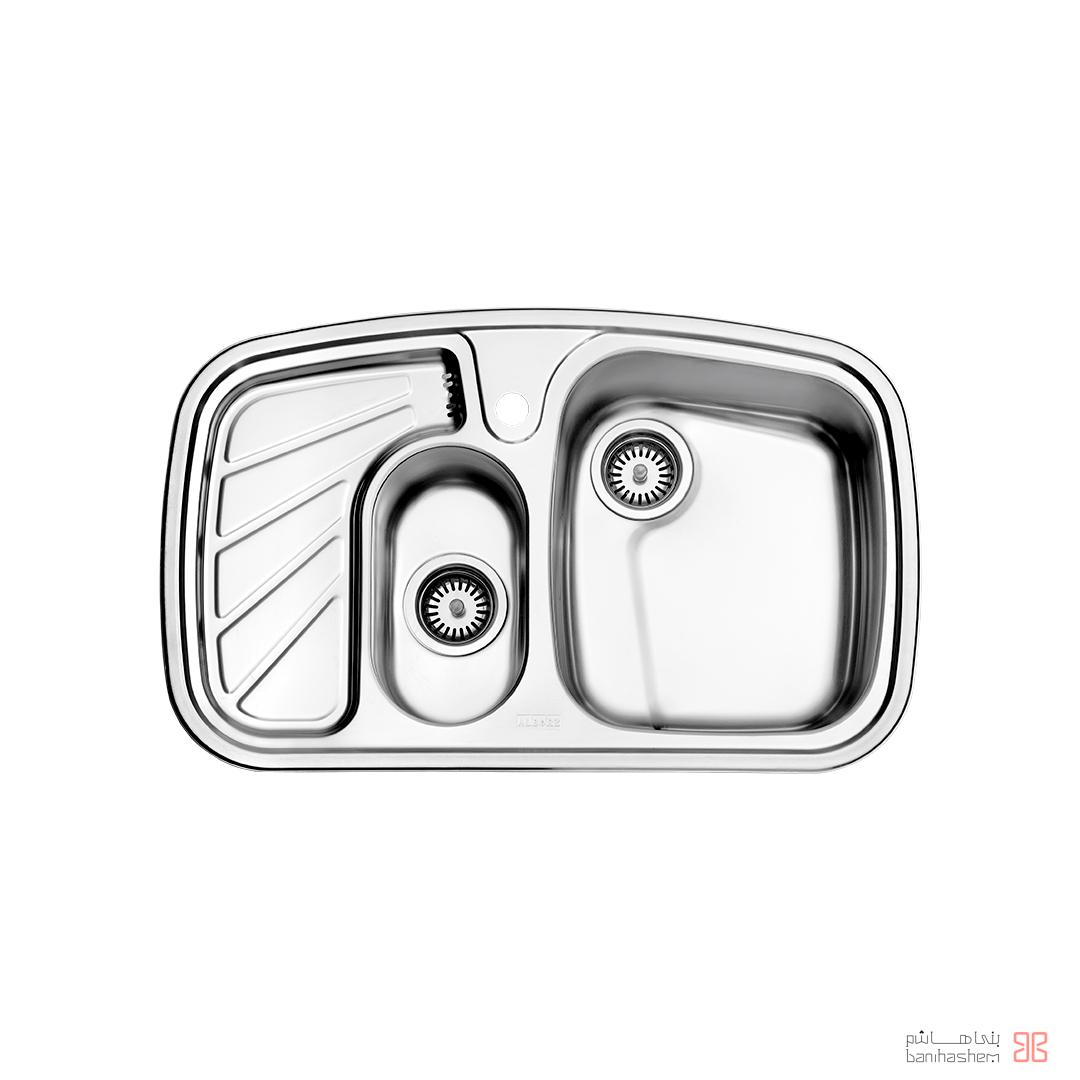 alborz-sink-608 ﺳﻴﻨک فانتزی استیل البرز مدل 608 توکار - Image 1