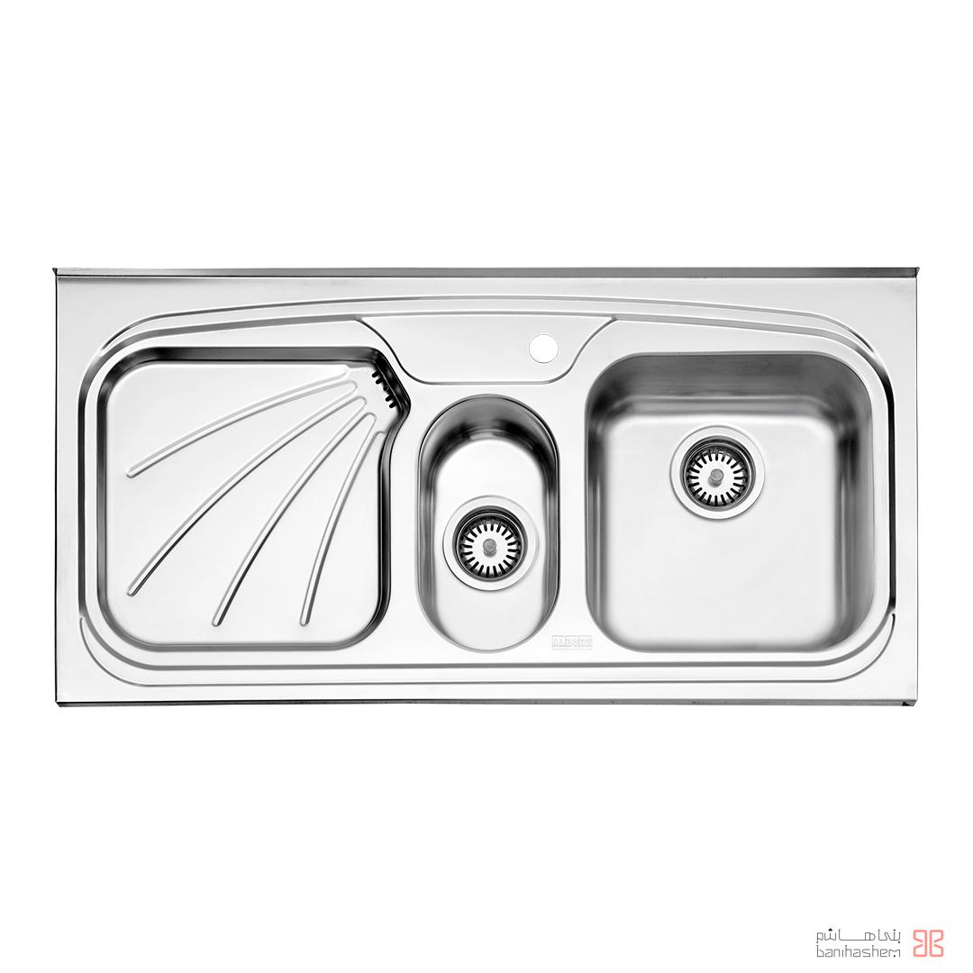 alborz-sink-610-50 ﺳﻴﻨک فانتزی استیل البرز مدل 610/50 روکار - Image 1