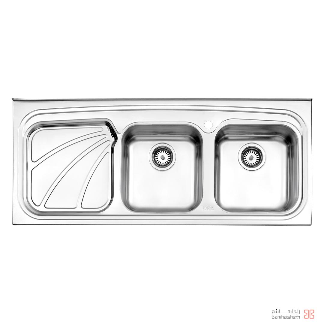 alborz-sink-612 ﺳﻴﻨک فانتزی استیل البرز مدل 612/50 روکار - Image 1