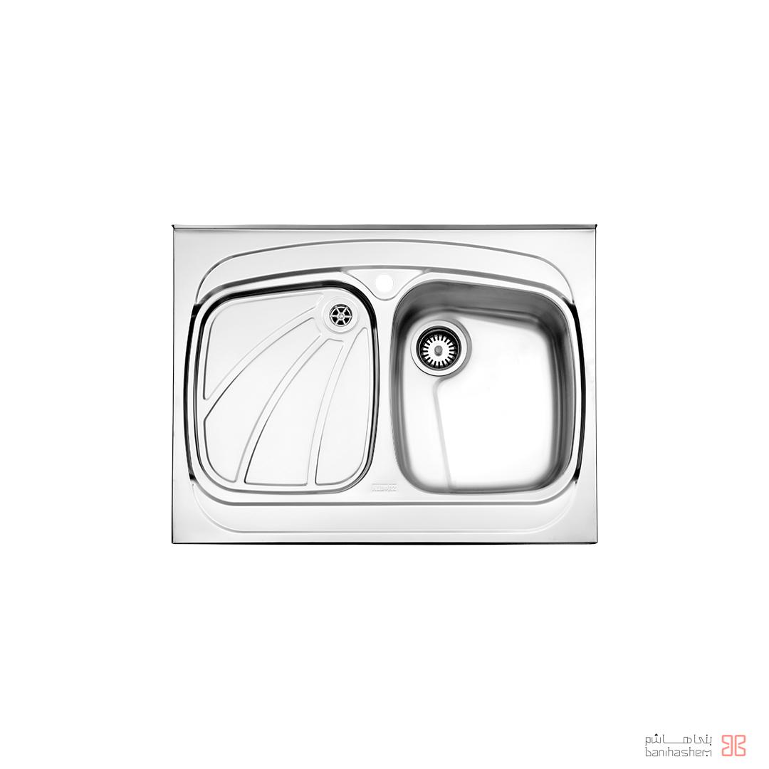 alborz-sink-618-60 ﺳﻴﻨک فانتزی استیل البرز مدل 618/60 روکار - Image 1