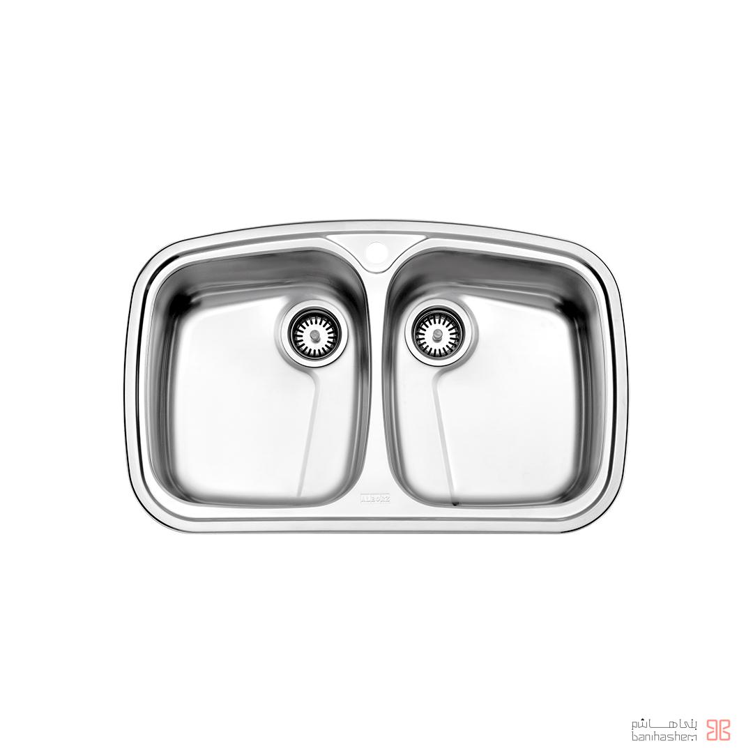 alborz-sink-628 ﺳﻴﻨک فانتزی استیل البرز مدل 628 توکار - Image 1
