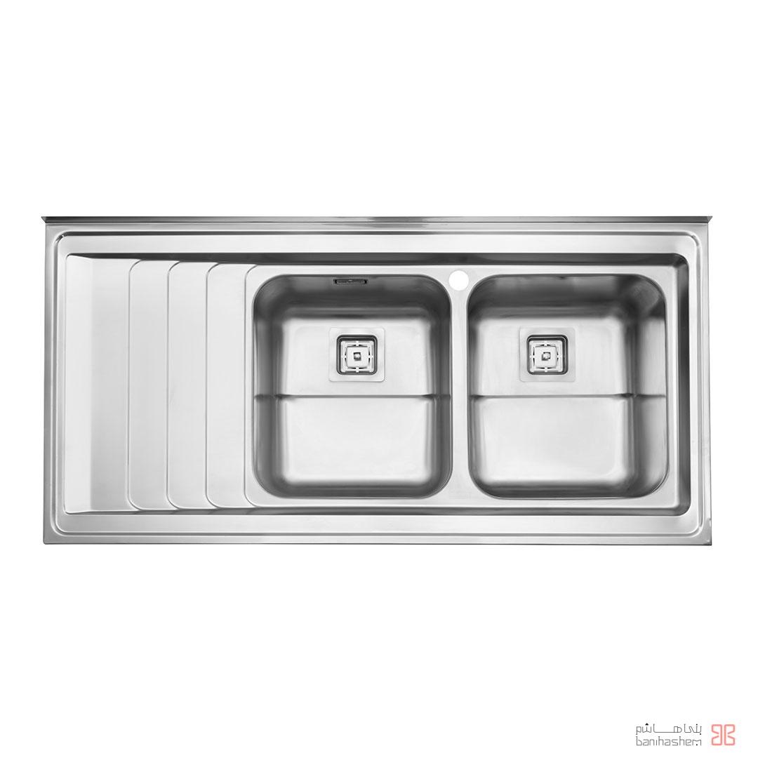 alborz-sink-734-60 ﺳﻴﻨک فانتزی استیل البرز مدل 734/60 روکار - Image 1