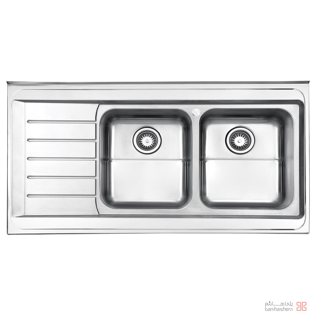 alborz-sink-735-60 ﺳﻴﻨک فانتزی استیل البرز مدل 735/60 روکار - Image 1