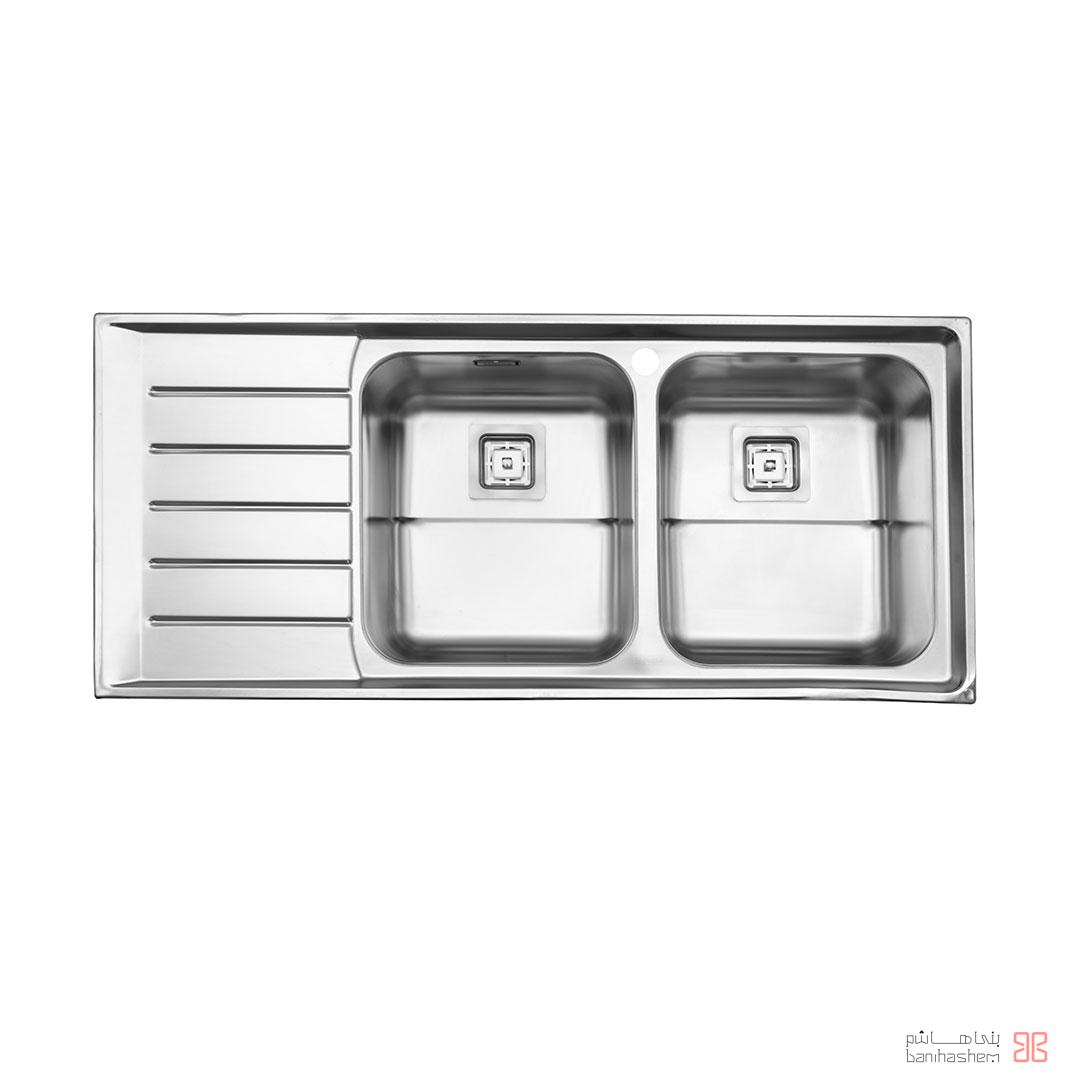 alborz-sink-735 ﺳﻴﻨک فانتزی استیل البرز مدل 735 توکار - Image 1