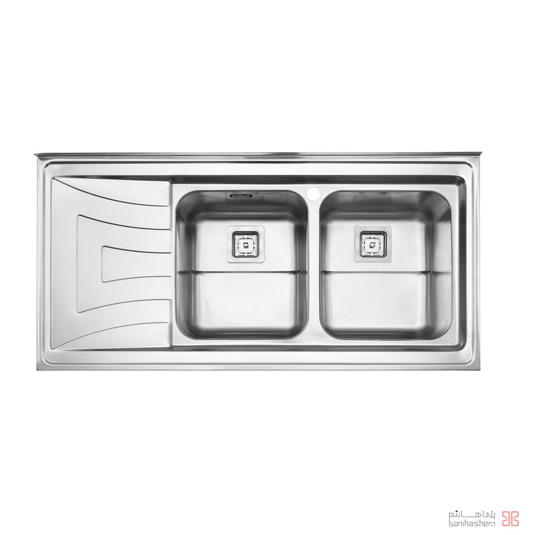 alborz-sink-736-60 ﺳﻴﻨک فانتزی استیل البرز مدل 736/60 روکار - Image 1