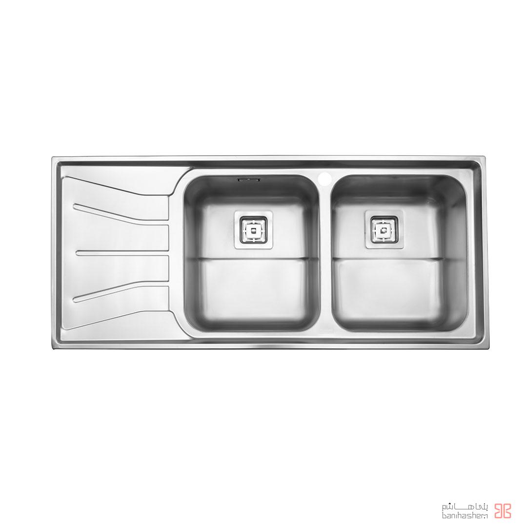 alborz-sink-737 ﺳﻴﻨک فانتزی استیل البرز مدل 737 توکار - Image 1