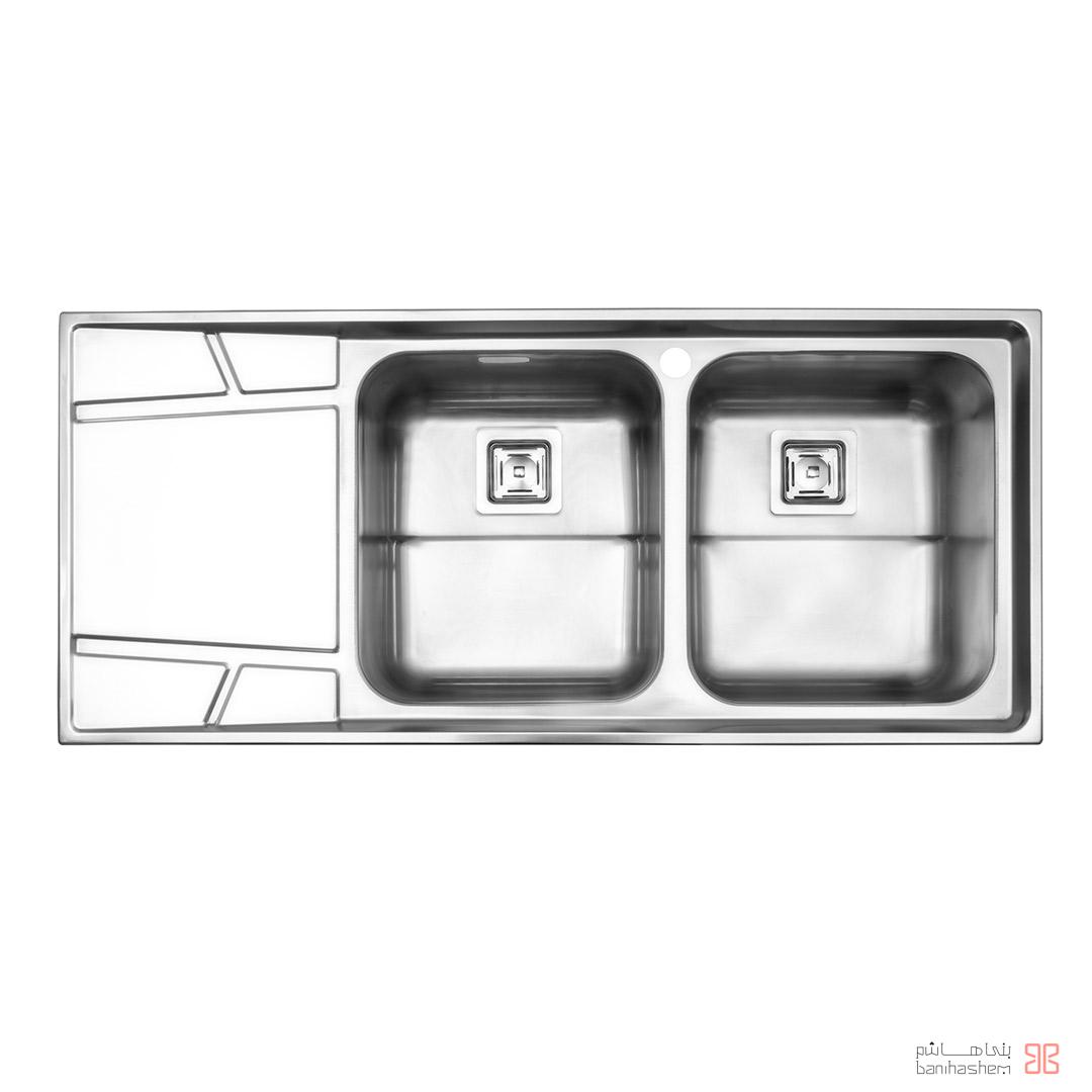 alborz-sink-738 ﺳﻴﻨک فانتزی استیل البرز مدل 738 توکار - Image 1