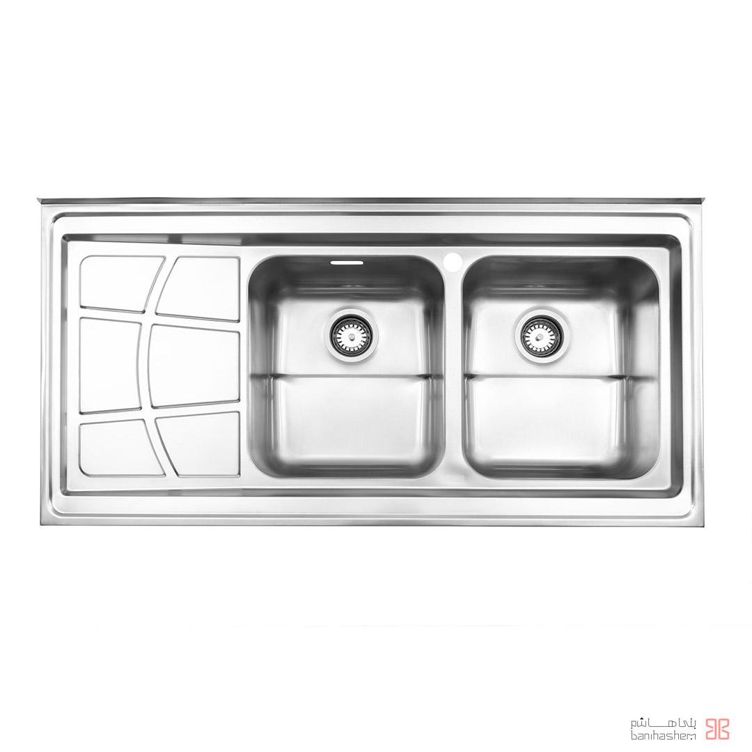 alborz-sink-762-60 ﺳﻴﻨک فانتزی استیل البرز مدل 762/60 روکار - Image 1