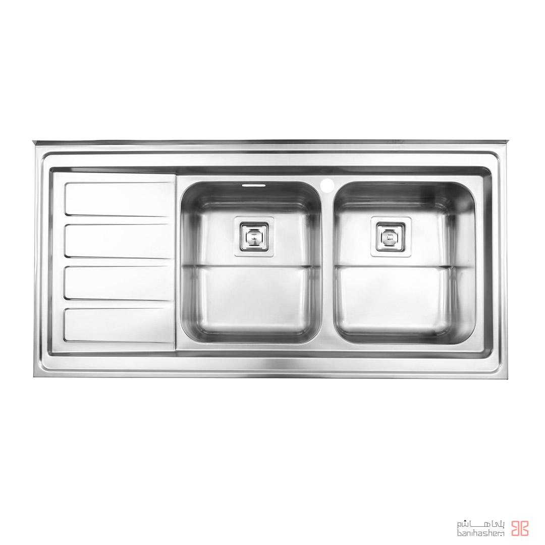 alborz-sink-764-60 ﺳﻴﻨک فانتزی استیل البرز مدل 764/60 روکار - Image 1