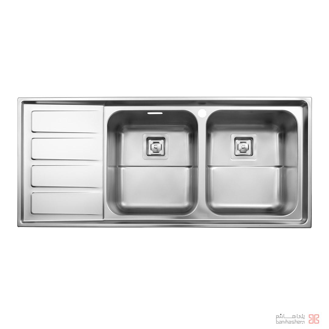 alborz-sink-764 ﺳﻴﻨک فانتزی استیل البرز مدل 764 توکار - Image 1