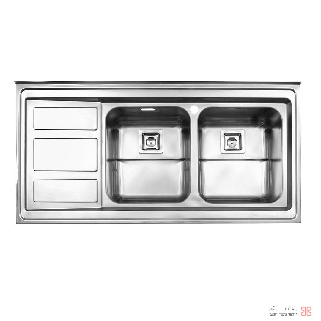 alborz-sink-765-60 ﺳﻴﻨک فانتزی استیل البرز مدل 765/60 روکار - Image 1