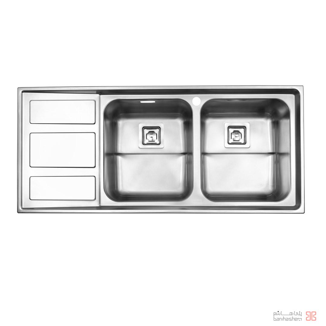 alborz-sink-765 ﺳﻴﻨک فانتزی استیل البرز مدل 765 توکار - Image 1