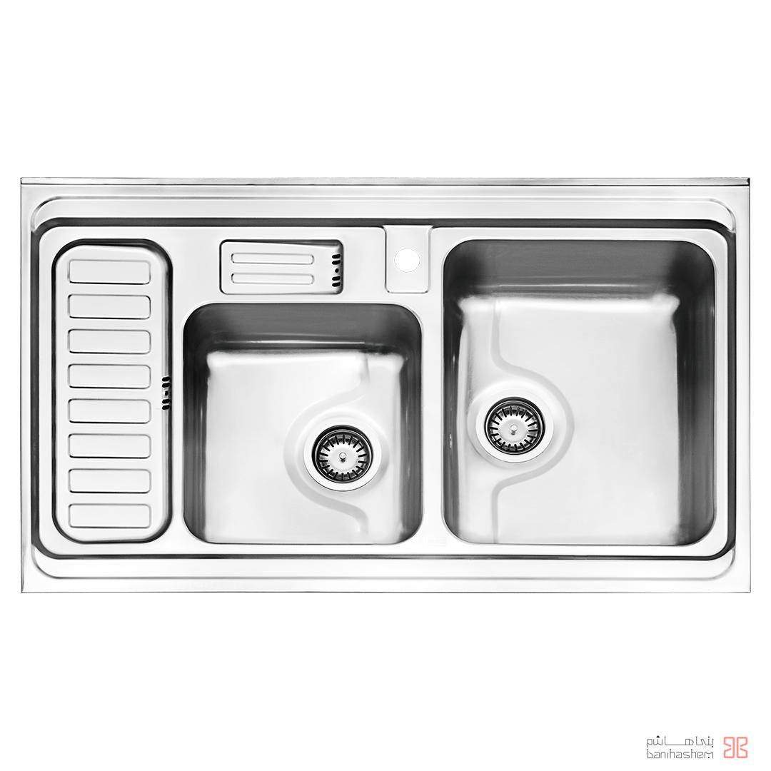alborz-sink-812-60 ﺳﻴﻨک فانتزی استیل البرز مدل 852/60 روکار - Image 1
