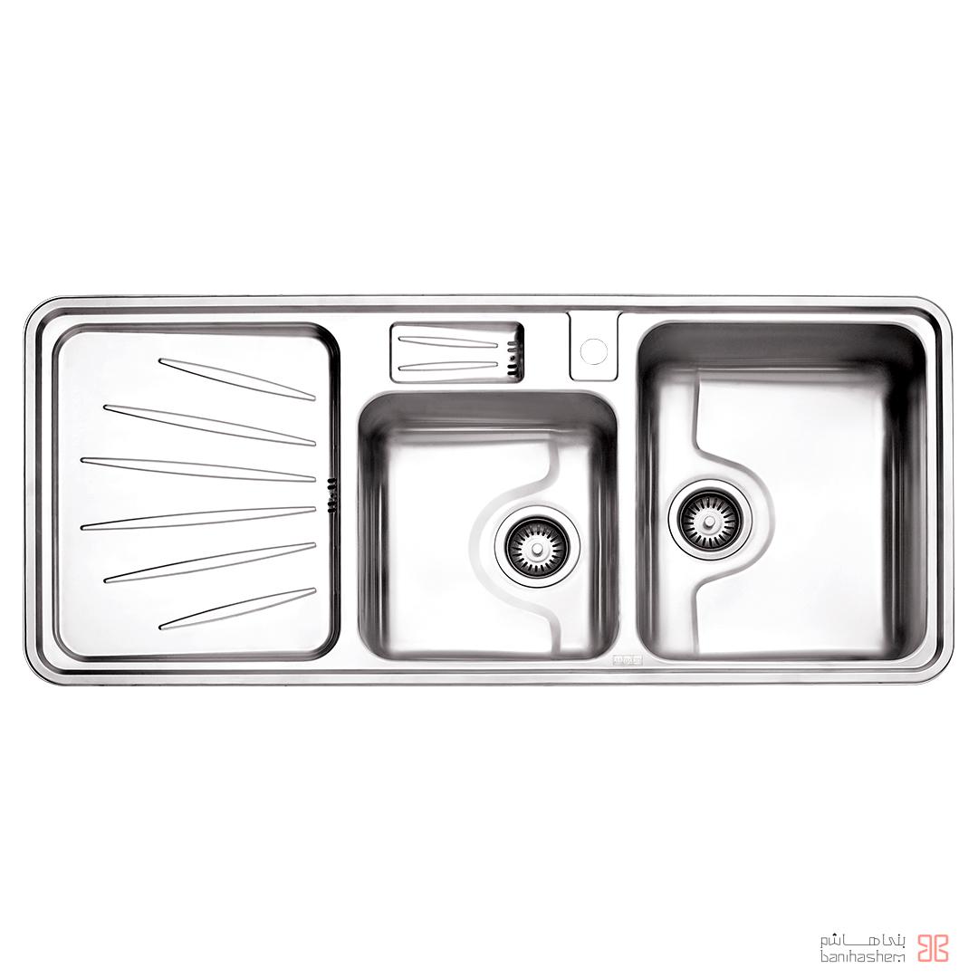 alborz-sink-814 ﺳﻴﻨک فانتزی استیل البرز مدل 854 توکار - Image 1