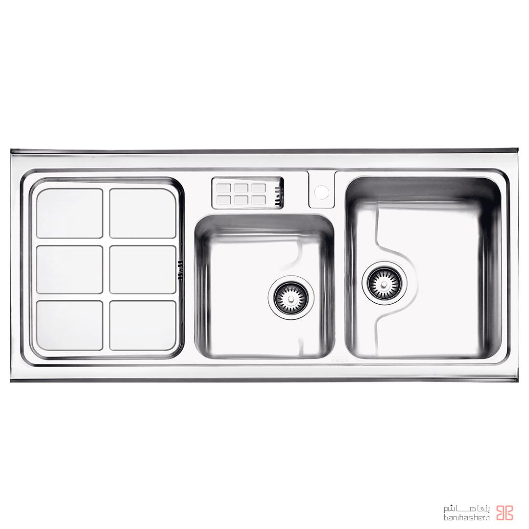 alborz-sink-815-60 ﺳﻴﻨک فانتزی استیل البرز مدل 855/60 روکار - Image 1