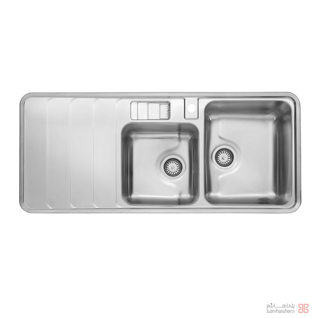 alborz-sink-816 ﺳﻴﻨک فانتزی استیل البرز مدل 856 توکار - Image 1