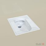 کاسه توالت چینی کرد مدل آزالیا - Image 2