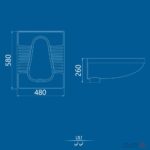 کاسه توالت چینی کرد مدل لی لی گود - Image 2