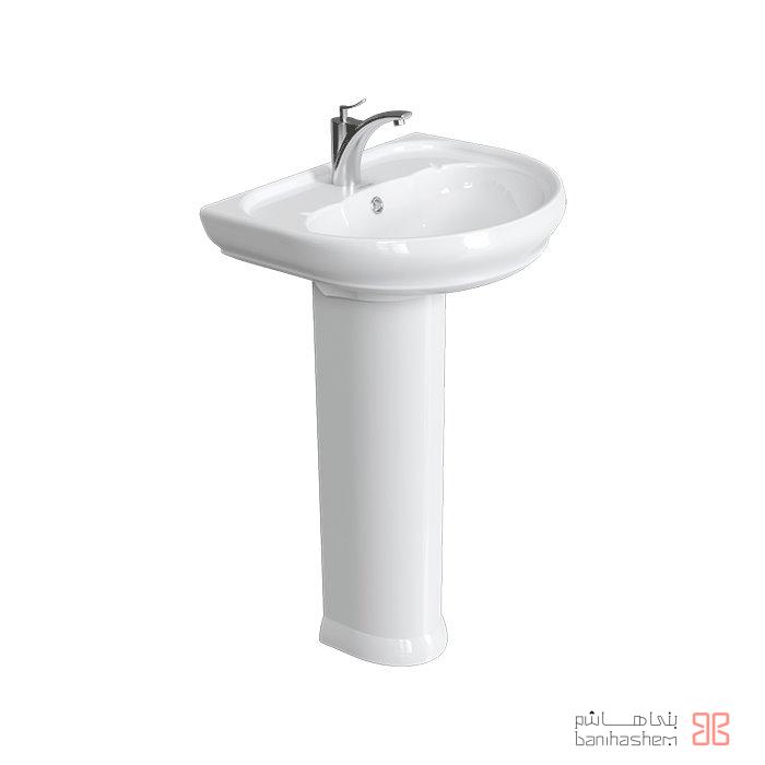 روشویی پایه دار چینی کرد مدل آزالیا