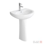 روشویی پایه دار چینی کرد مدل کاملیا–سایز55