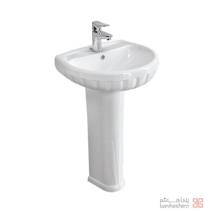 chinikord-toilet-Monica روشویی پایه دار چینی کرد مدل مونیکا–سایز60 - Image 1