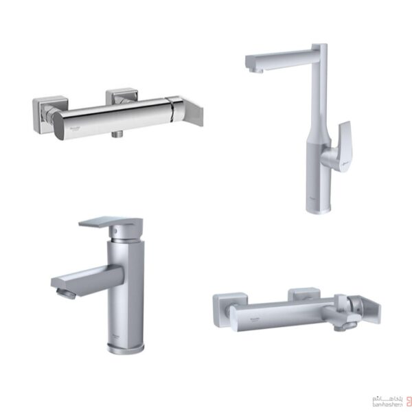 شیرآلات شودر مدل یونیک پلاس کروم مات