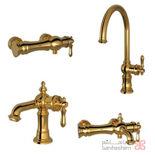 shoder-4-bezans-gold شیرآلات شودر مدل بیزانس طلایی - Image 1