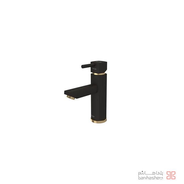 shoder-roshuii-Yonikp-black شیر روشویی شودر مدل یونیک پلاس مشکی طلایی - Image 1
