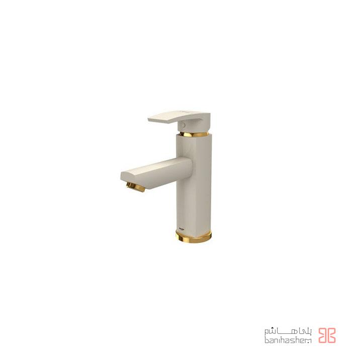 shoder-roshuii-Yonikp-shiri شیر روشویی شودر مدل یونیک پلاس شیری طلایی - Image 1