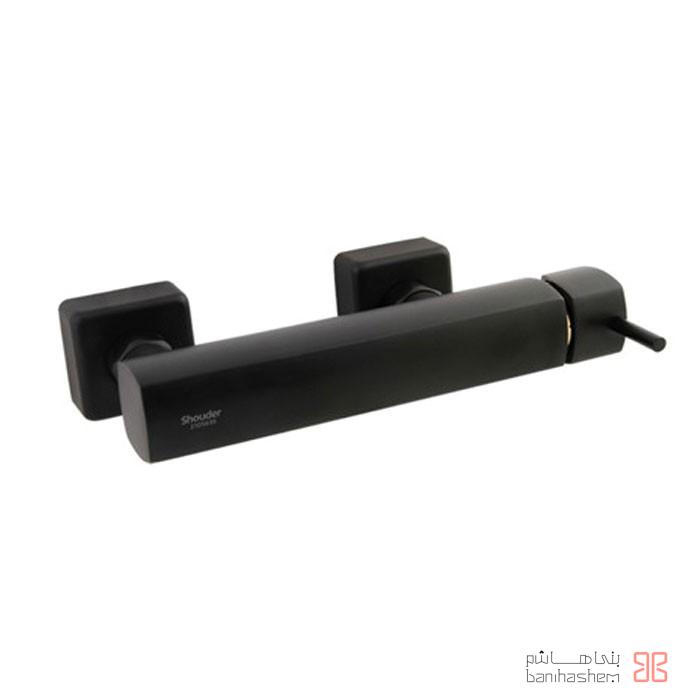 shoder-toilet-Yonik-black شیر توالت شودر مدل یونیک مشکی طلایی - Image 1