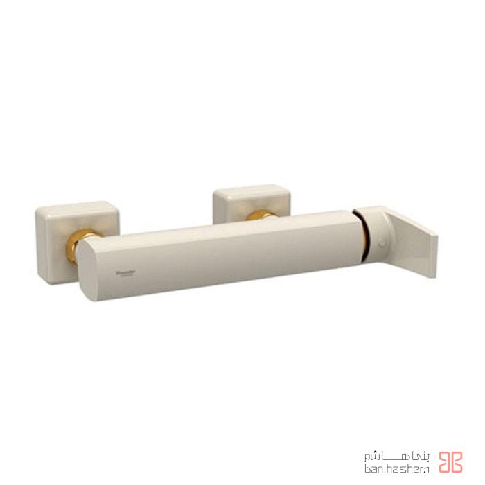 shoder-toilet-Yonikp-shiri شیر توالت شودر مدل یونیک پلاس شیری طلایی - Image 1