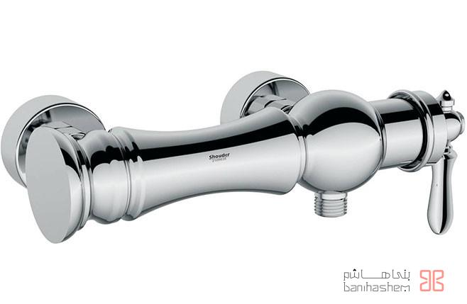 shoder-toilet-bezans شیر توالت شودر مدل بیزانس کروم - Image 1