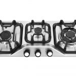 اجاق گاز استیل سه شعله آلوین مدل AS503