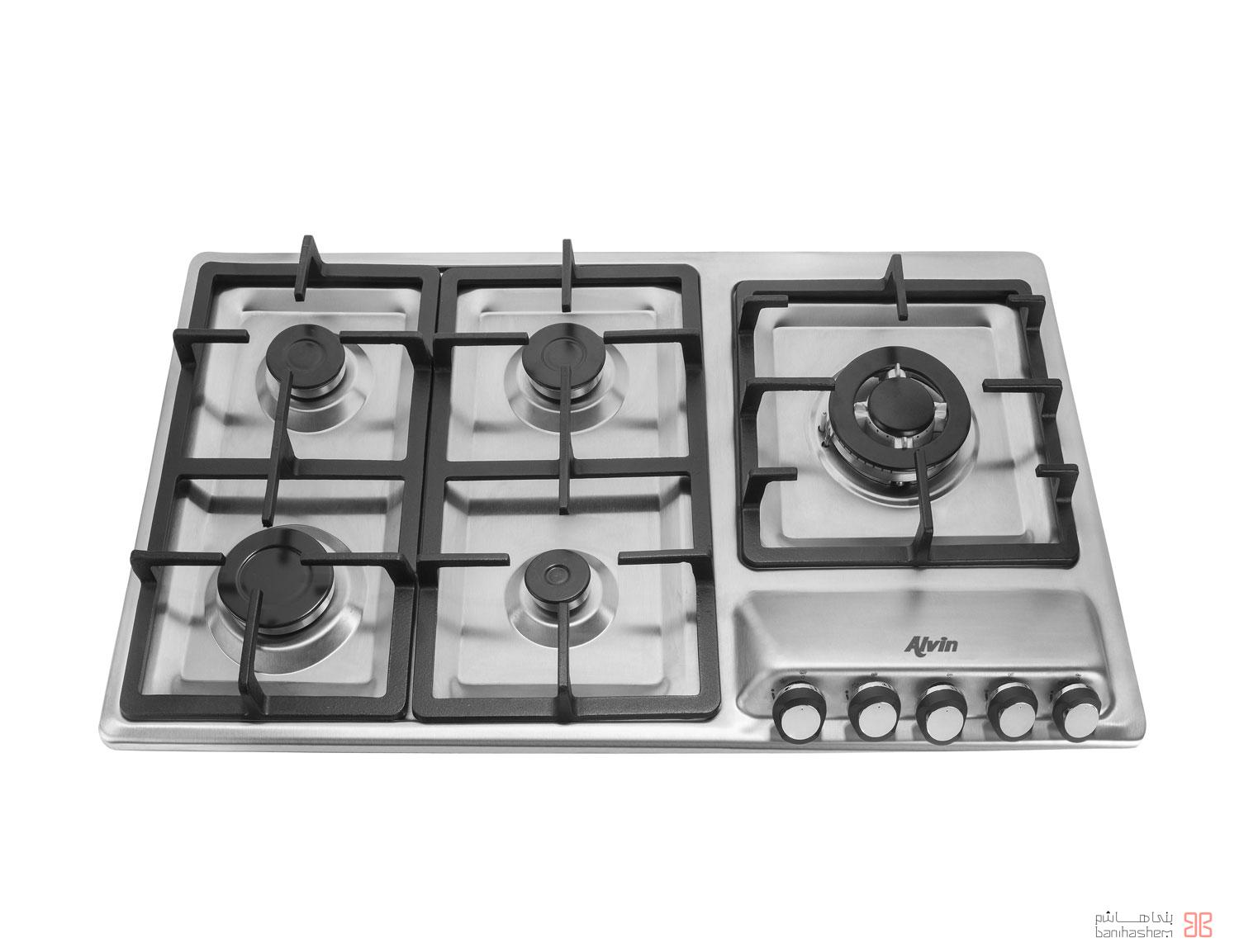 AS507 اجاق گاز استیل پنج شعله آلوین مدل AS507 - Image 1